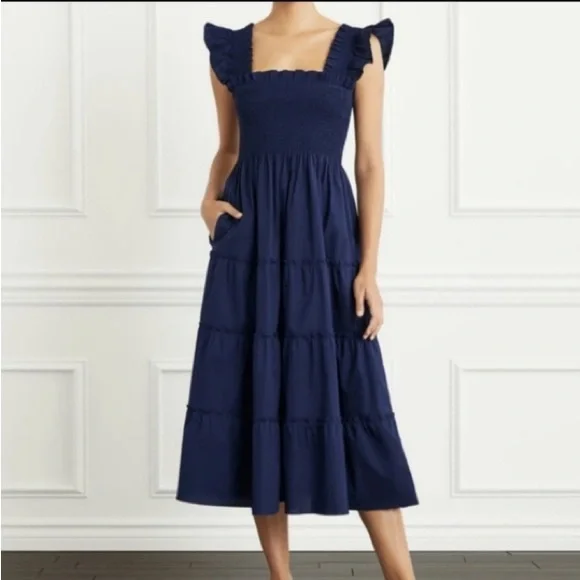 Hill house home nap dress size small in navy - Picture 6 of 12